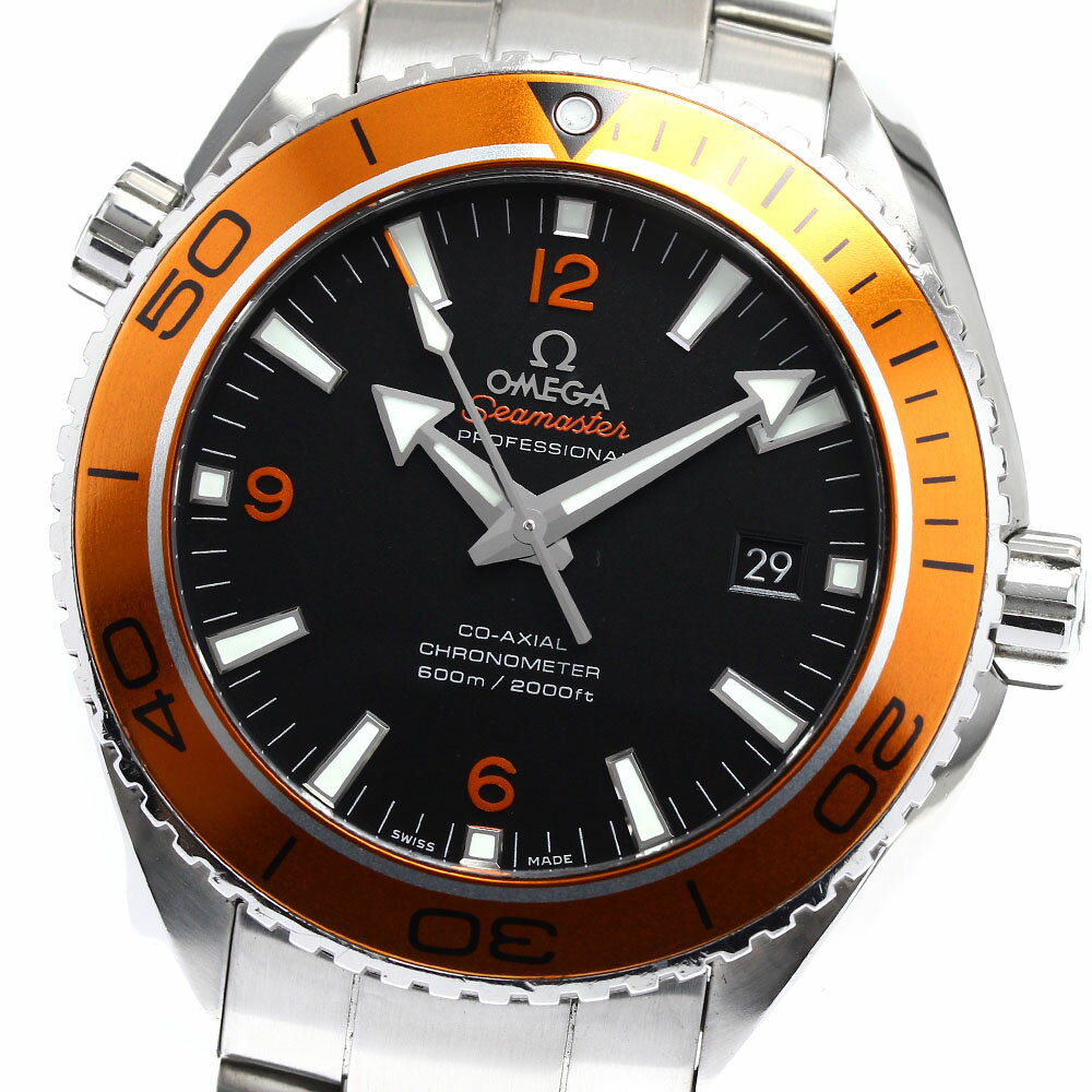 状態ランク 本体ランク AB ベルトランク B+ 商品の状態 ガラス 軽い擦り傷(コーティング) ケース 少しの擦り傷、小さい打痕 ベゼル 軽い擦り傷、小さい打痕 ベルト/ブレスレット 軽い擦り傷、小さい打痕 針 綺麗な状態 文字盤 綺麗な状態 尾錠/バックル 軽い擦り傷、小さい打痕 商品管理No. 887917　 036 250731 MA 商品の詳細 ブランド オメガ/OMEGA モデル名 シーマスター プラネットオーシャン 600M 性別 メンズ ケース素材 SS ベルト素材 SS 文字盤色 ブラック 機械タイプ 自動巻き Ref.No 232.30.46.21.01.002 シリアルNo 85142*** 機能・特徴 デイト 付属品 保証書（カード） ケースサイズ(w) 約 46mm ベルトサイズ※1 約 19cm ラグ幅 22mm 日差 -7秒/日　※参考値 OH歴 弊社では実施しておりません。 保証書の情報 2018年 ※1：ベルトサイズとは、ケース部分も含めた総腕回りのサイズになります。 ※機械式時計の場合、姿勢差などの影響により日差が大きくなることも御座います。こちらの数値はあくまで参考値としてお考え下さい。日差が大きいからという理由での返品や無償修理の対応は致しかねますので、ご理解の上ご入札下さい。 ※写真にて状態をご確認下さいませ。 ※USED品になりますので、ご理解頂ける方のご購入をお待ちしております。