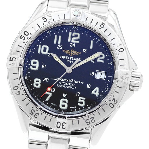ブライトリング BREITLING A17340 スーパーオーシャン デイト 自動巻き メンズ _900760【中古】 ブライトリング BREITLING A17340 スーパーオーシャン デイト 自動巻き メンズ _900760【中古】
