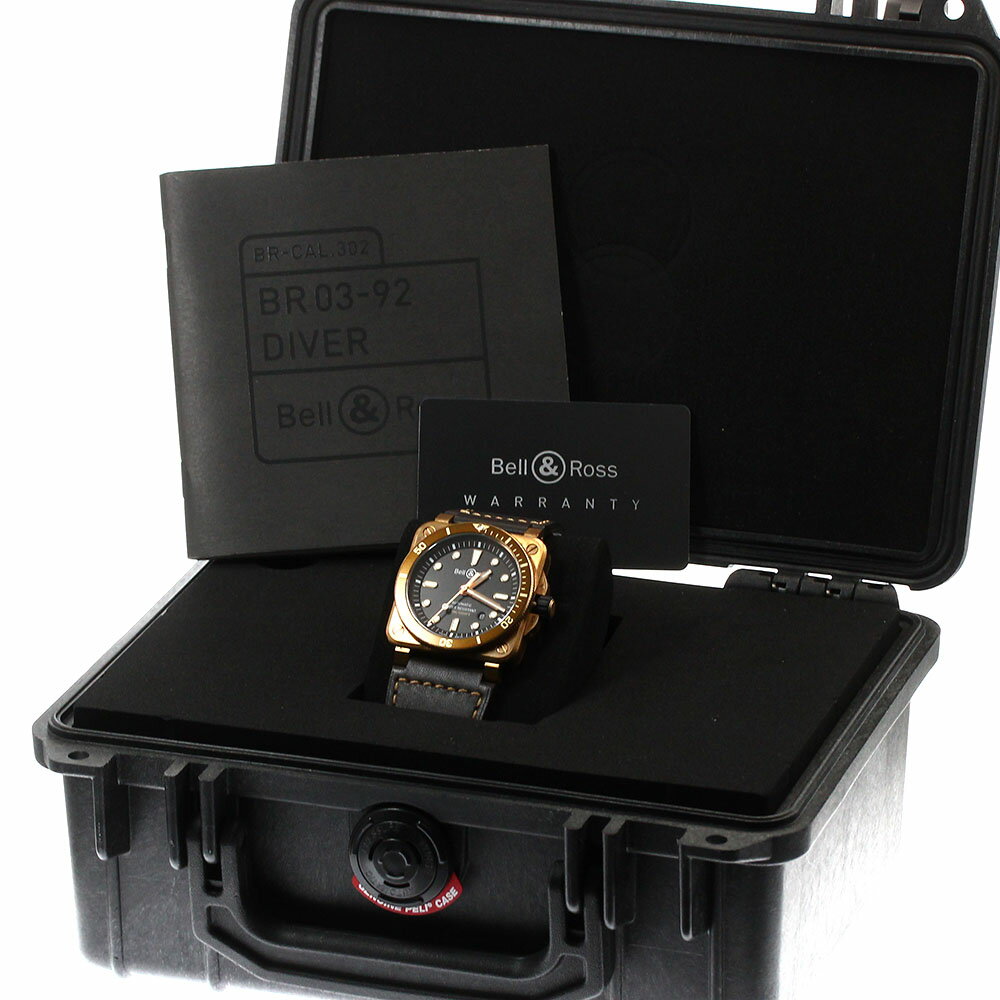 ベル＆ロス Bell＆Ross BR0392-D-BR-BR/SCA BR03-92 ダイバー ブラウンブロンズ 限定999本 自動巻き メンズ 内箱・保証書付き_903592【中古】