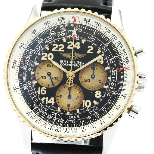 ブライトリング BREITLING D12022 ナビタイマー コスモノート クロノグラフ YGベゼル 自動巻き メンズ _899686【中古】 ブライトリング BREITLING D12022 ナビタイマー コスモノート クロノグラフ YGベゼル 自動巻き メンズ _899686【中古】