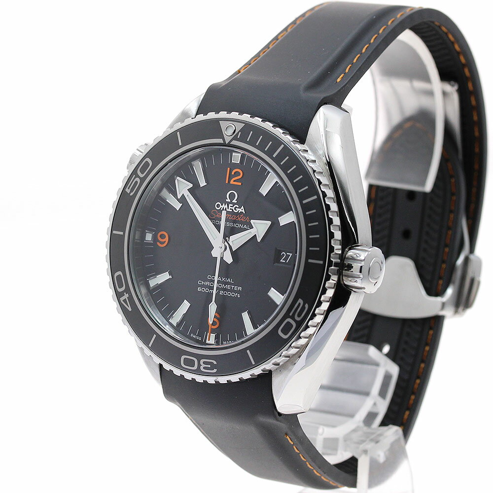 オメガ OMEGA 232.32.46.21.01.005 シーマスター プラネットオーシャン コーアクシャル デイト 自動巻き メンズ 良品 保証書付き_878038【中古】