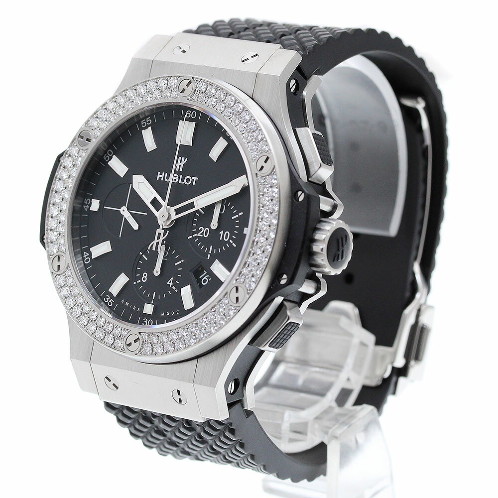 ウブロ HUBLOT 301.SX.1170.RX.1104 ビッグバン スチール ダイヤモンド クロノグラフ 自動巻き メンズ 良品 保証書付き_901942【中古】
