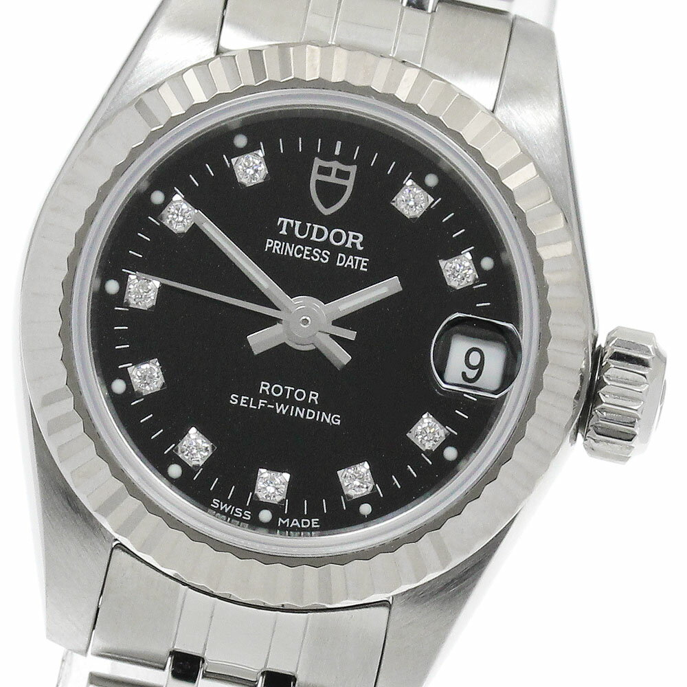 チュードル TUDOR 92514 プリンセスデイト 10Pダイヤ WGベゼル cal.616 自動 ...