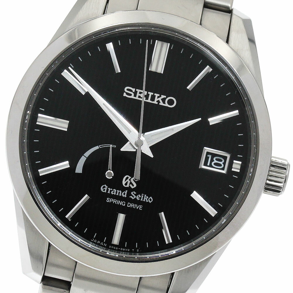 セイコー SEIKO SBGA149/9R65-0CJ0 グランドセイコー パワーリザーブ デイト スプリングドライブ メンズ 内箱付き_896052【中古】