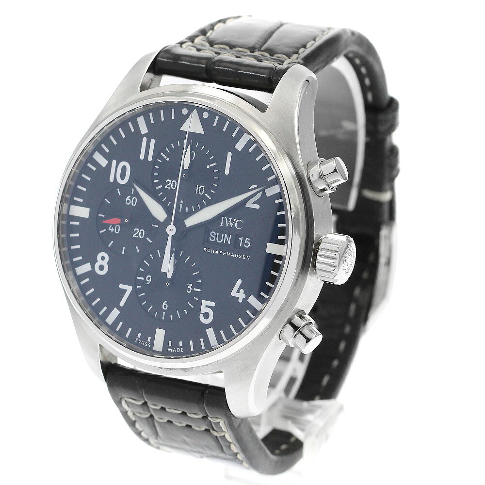 IWC SCHAFFHAUSEN IW377709 パイロットウォッチ デイデイト クロノグラフ 自動巻き メンズ 保証書付き_ closer01-10239401 CLOSER サンプル画像3
