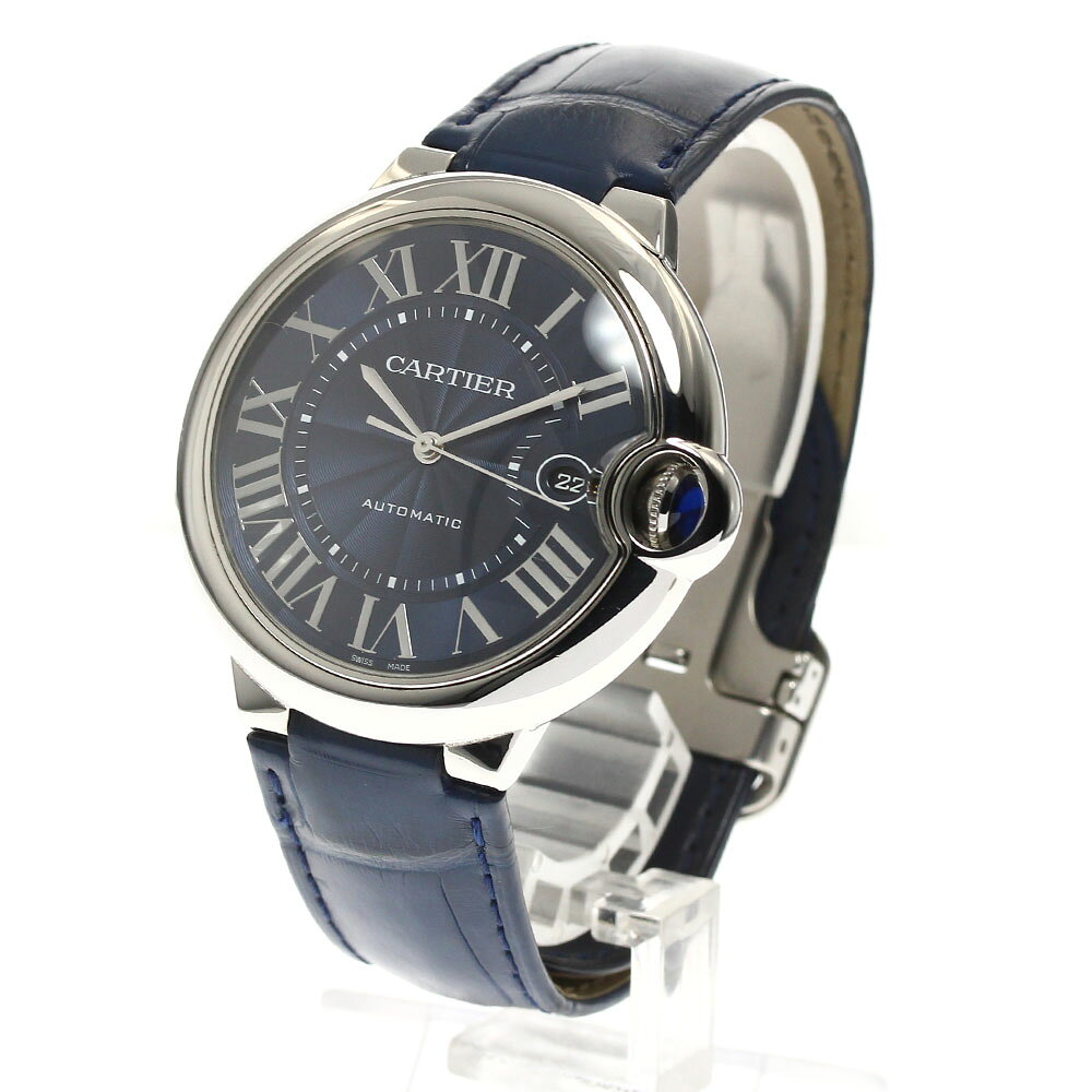 カルティエ CARTIER WSBB0025 バロンブルー デイト 自動巻き メンズ 良品 箱・保証...