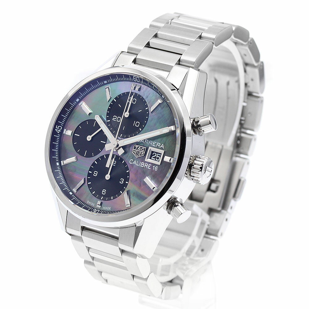 タグホイヤー TAG HEUER CBK2116 カレラ キャリバー16 クロノグラフ 自動巻き メンズ 良品 箱・保証書付き_902964【中古】