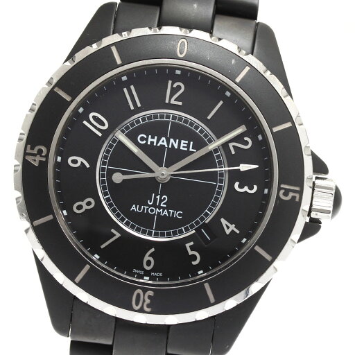 シャネル CHANEL H3131 J12 マットブラック セラミック 42MM 自動巻き メンズ 保証書付き_904337【中古】 シャネル CHANEL H3131 J12 マットブラック セラミック 42MM 自動巻き メンズ 保証書付き_904337【中古】