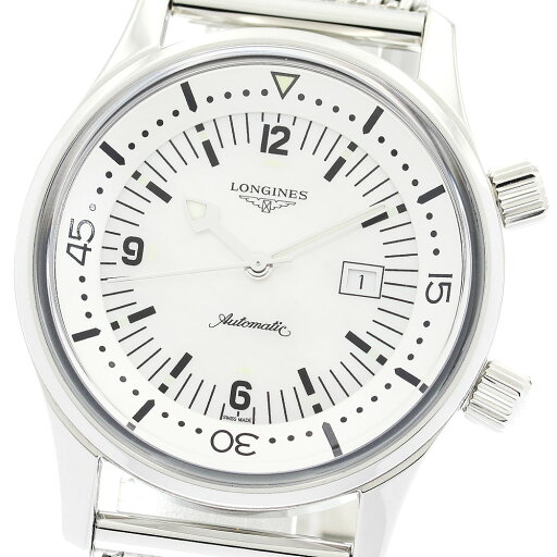 ロンジン LONGINES L3.374.4 レジェンドダイバー デイト 自動巻き ボーイズ 美品 箱・保証書付き_903685【中古】 ロンジン LONGINES L3.374.4 レジェンドダイバー デイト 自動巻き ボーイズ 美品 箱・保証書付き_903685【中古】