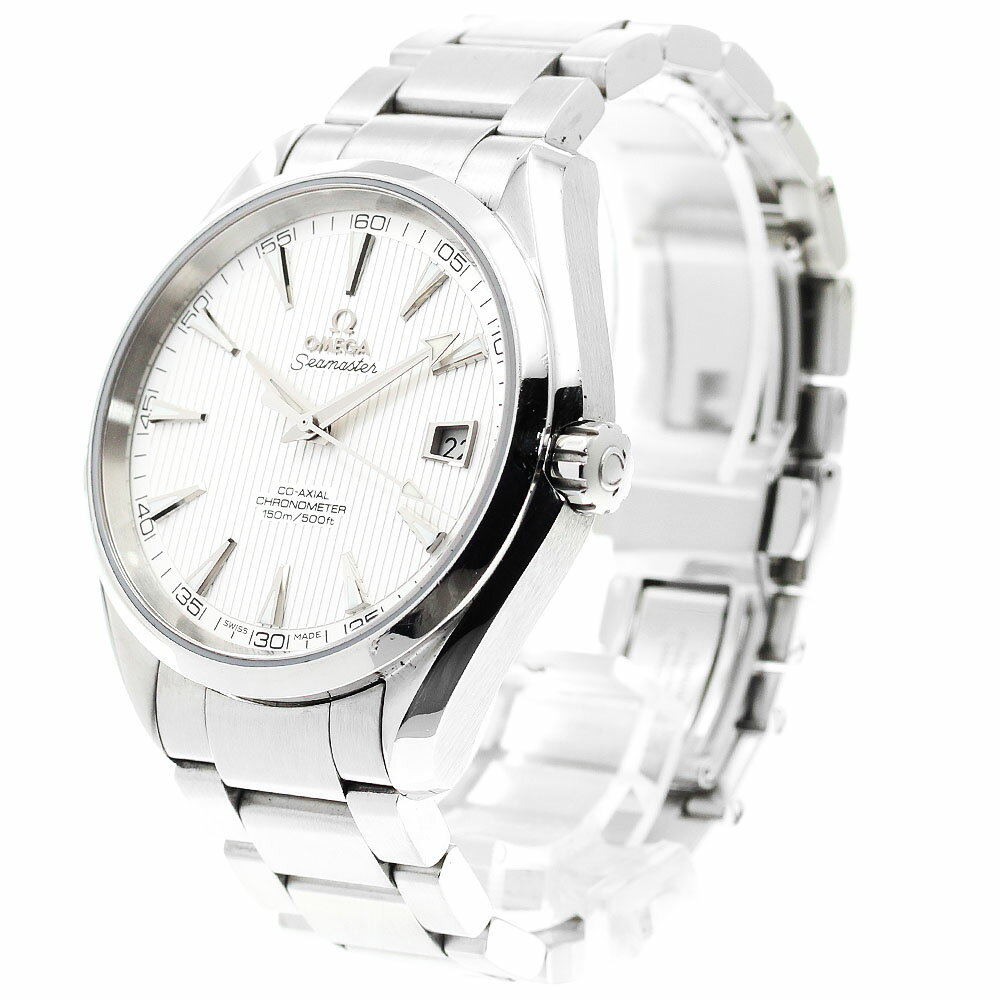 オメガ OMEGA 231.10.42.21.02.001 シーマスター アクアテラ 150M デイト コーアクシャル 自動巻き メンズ 保証書付き_901171【中古】
