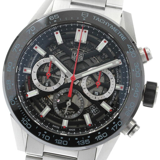 タグホイヤー TAG HEUER CBG2A10 カレラ キャリバーホイヤー02 クロノグラフ デイト 自動巻き メンズ 美品 箱・保証書付き_904321【中古】 タグホイヤー TAG HEUER CBG2A10 カレラ キャリバーホイヤー02 クロノグラフ デイト 自動巻き メンズ 美品 箱・保証書付き_904321【中古】
