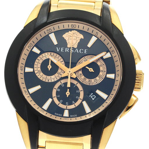 ヴェルサーチ VERSACE VEM8 キャラクタークロノ デイト クォーツ メンズ 箱・保証書付き_904831【中古】 ヴェルサーチ VERSACE VEM8 キャラクタークロノ デイト クォーツ メンズ 箱・保証書付き_904831【中古】