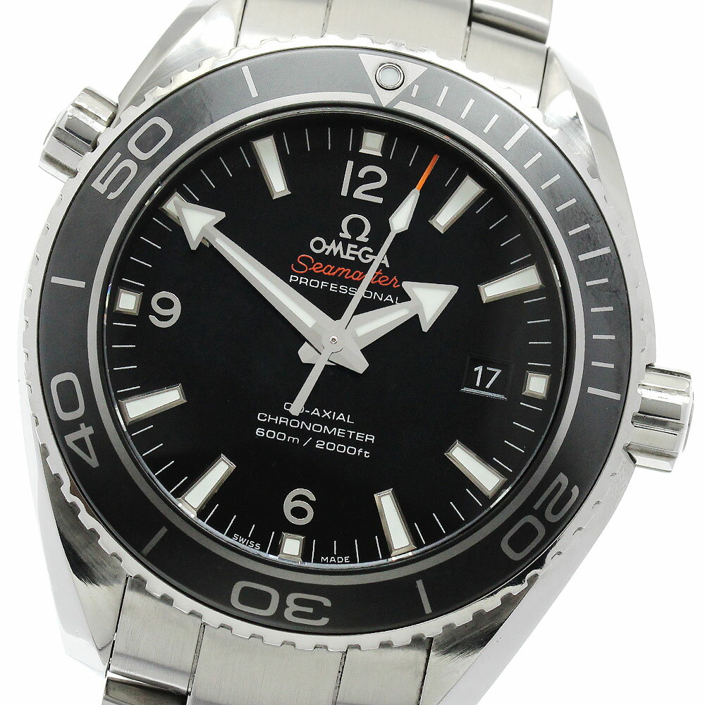 オメガ OMEGA 232.30.46.21.01.001 シーマスター プラネットオーシャン デイト 自動巻き メンズ 保証書付き_895568【中古】
