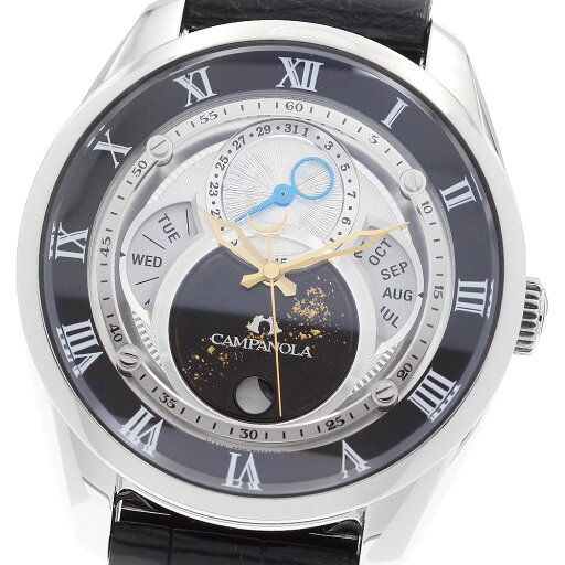シチズン CITIZEN BU0020-03A/8730-T018033 カンパノラ 天満星 トリプルカレンダー ムーンフェイズ メンズ 美品 箱・保証書付_898268【中古】 シチズン CITIZEN BU0020-03A/8730-T018033 カンパノラ 天満星 トリプルカレンダー ムーンフェイズ メンズ 美品 箱・保証書付_898268【中古】