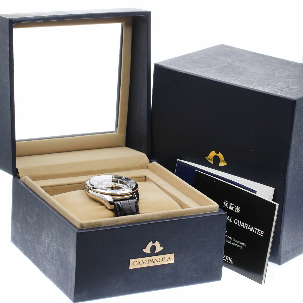 シチズン CITIZEN BU0020-03A/8730-T018033 カンパノラ 天満星 トリプルカレンダー ムーンフェイズ メンズ 美品 箱・保証書付_898268【中古】