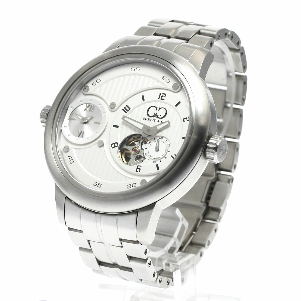 カーティスアンドコー Curtis& Co. SSW52 ビッグタイム パスポート デュアルタイム 自動巻き メンズ 保証書付き_904693【中古】