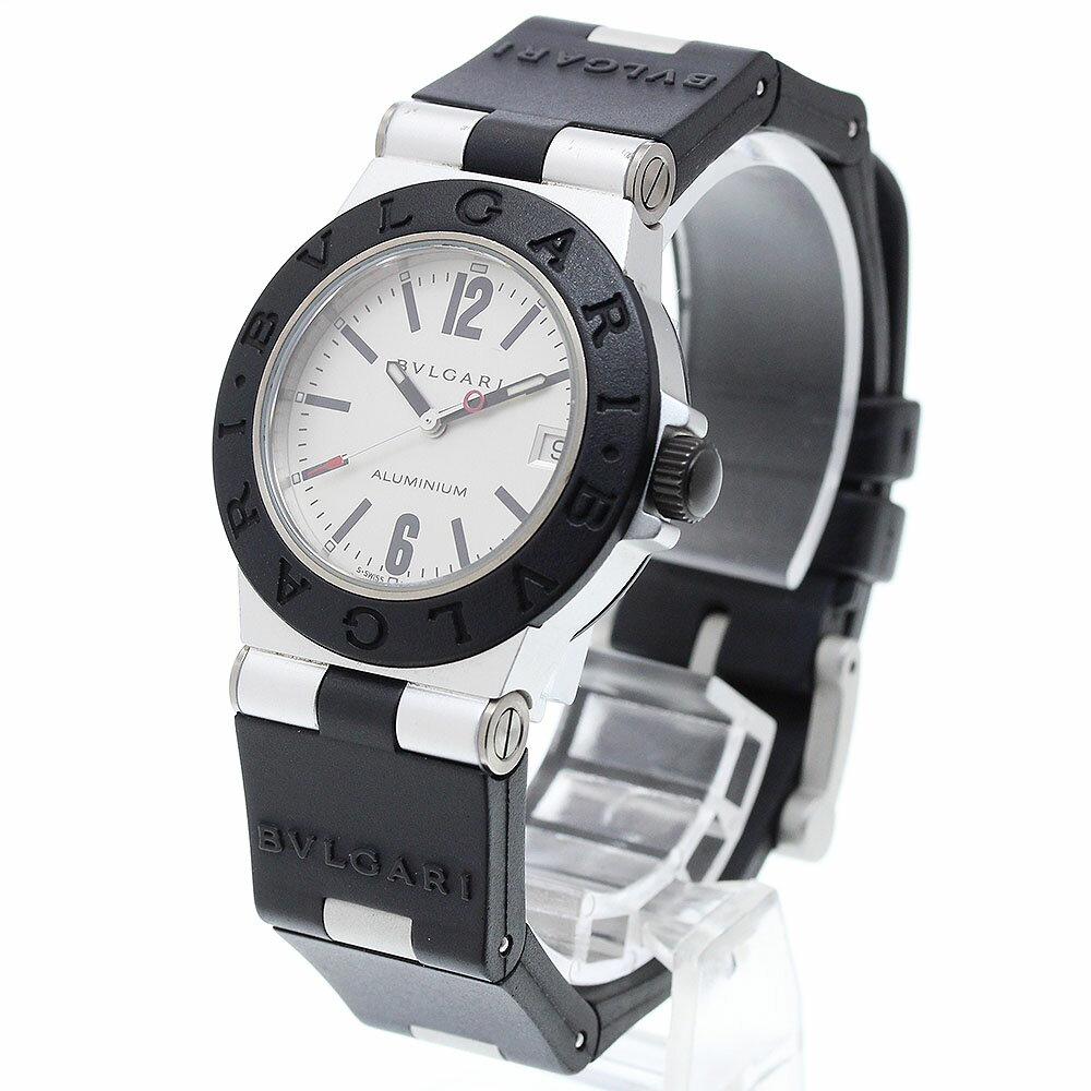 ブルガリ BVLGARI AL32TA アルミニウム デイト クォーツ ボーイズ 良品 _905240【中古】
