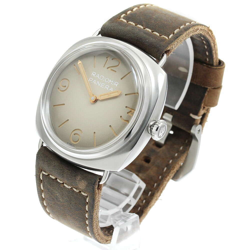パネライ PANERAI PAM01350 ラジオミール トレ ジョルニ 手巻き メンズ 箱・保証書付き_906101【中古】