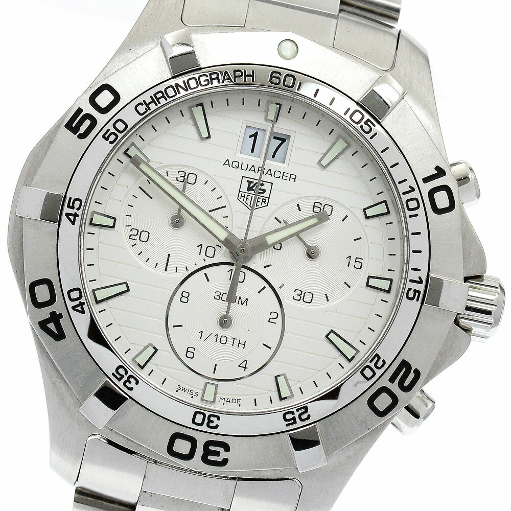 タグホイヤー TAG HEUER CAF101F アクアレーサー デイト クロノグラフ クォーツ メンズ 美品 _902969【中古】