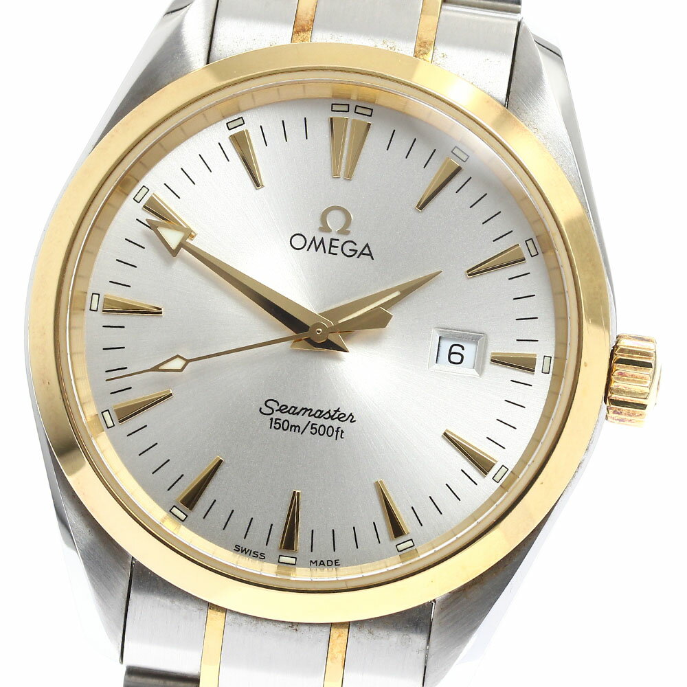 オメガ OMEGA 2317.30 シーマスター アクアテラ YGコンビ デイト クォーツ メンズ _898001【中古】