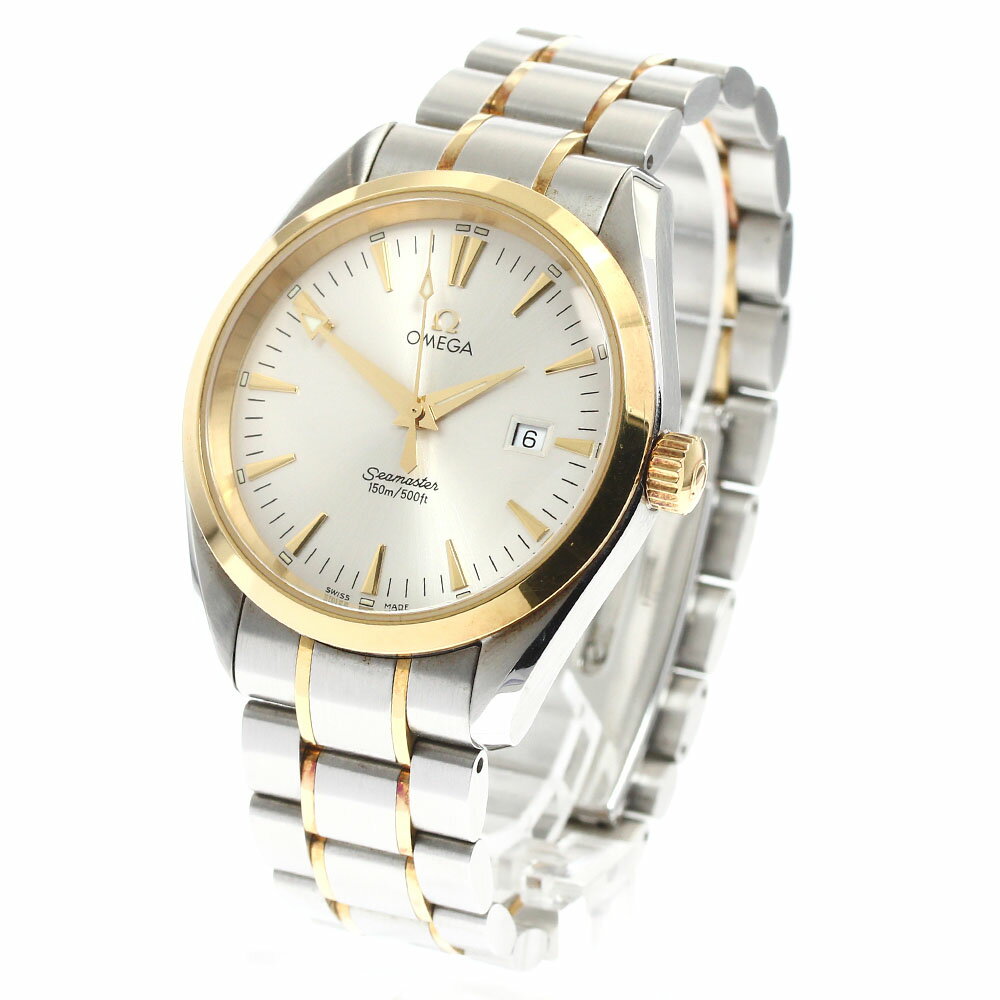 オメガ OMEGA 2317.30 シーマスター アクアテラ YGコンビ デイト クォーツ メンズ _898001【中古】