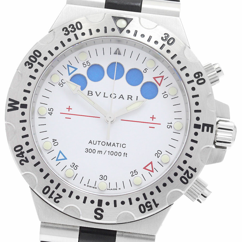 ブルガリ BVLGARI SD40SRE ディアゴノ スクーバプロ レガッタ クロノグラフ 自動巻き メンズ _905824【中古】