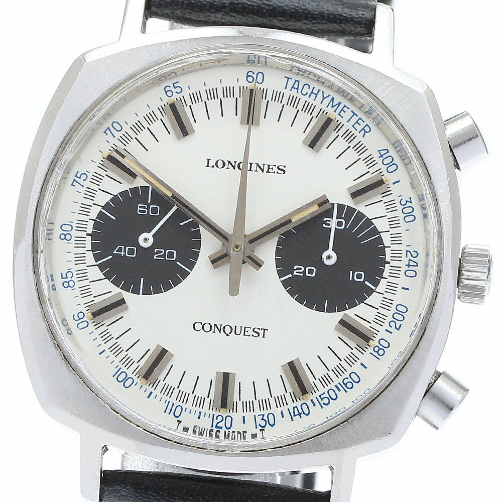 ロンジン LONGINES 1543-1 コンクエスト クロノグラフ 手巻き メンズ _905236【中古】