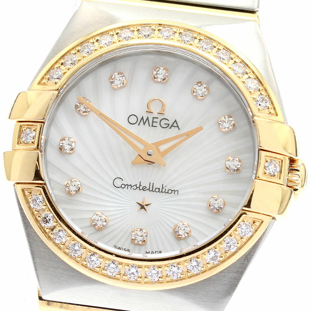 オメガ OMEGA 123.25.24.60.55.006 コンステレーション ダイヤベゼル 12Pダイヤ クォーツ レディース _898950【中古】