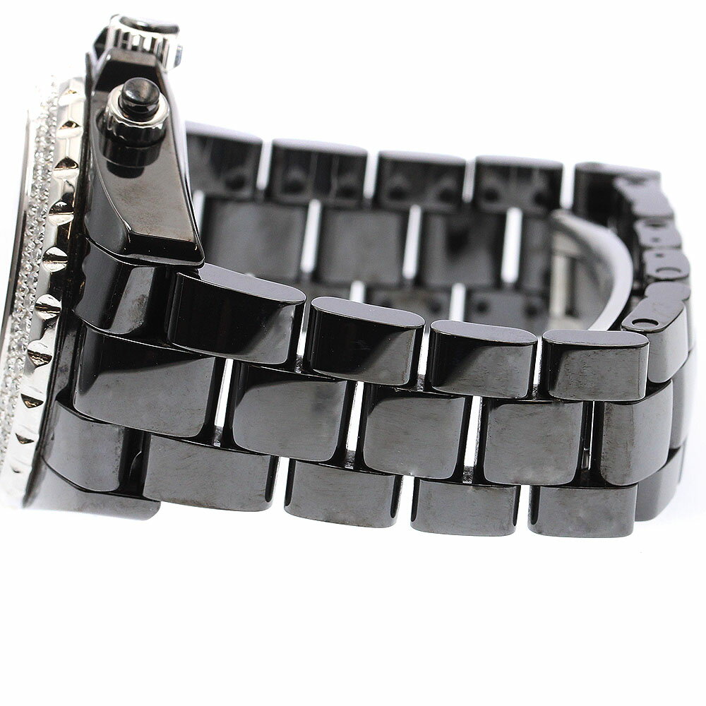 シャネル CHANEL J12 クロノグラフ 2重ダイヤベゼル 自動巻き メンズ _902281【中古】