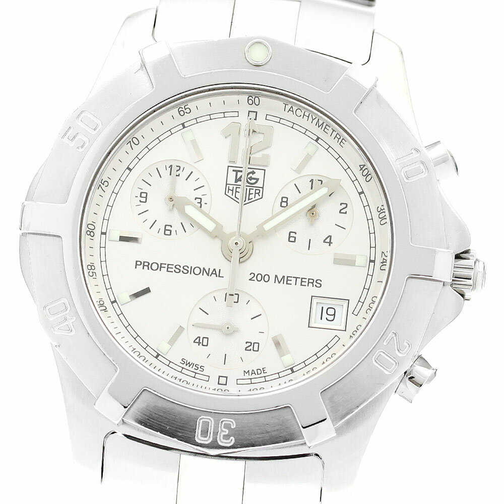 タグホイヤー TAG HEUER CN1111 エクスクルーシブ デイト クロノグラフ クォーツ メンズ _903550【中古】(2)