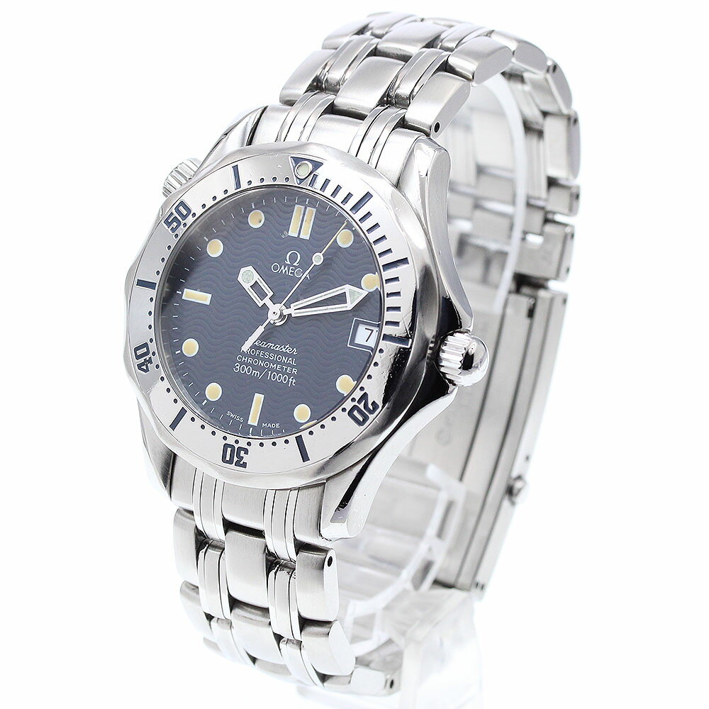 オメガ OMEGA 2552.80 シーマスター ダイバー 300M デイト 自動巻き ボーイズ 保証書付き_894624【中古】