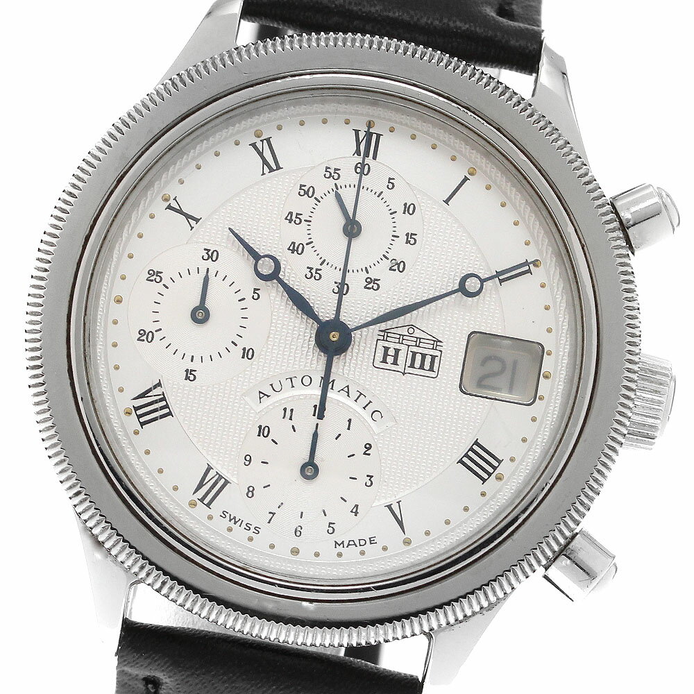 ステファン ヨハンソン STEFAN JOHANSSON H3-2SR H3 デイト クロノグラフ 自動巻き メンズ _907258【ev..