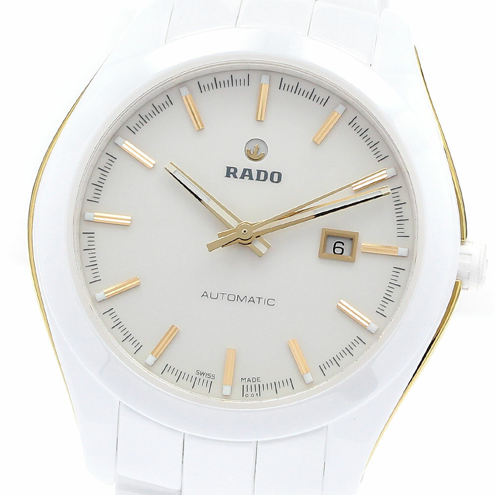 ラドー RADO R32255712 ハイパークローム デイト 自動巻き レディース 美品 保証書付き_902960【中古】