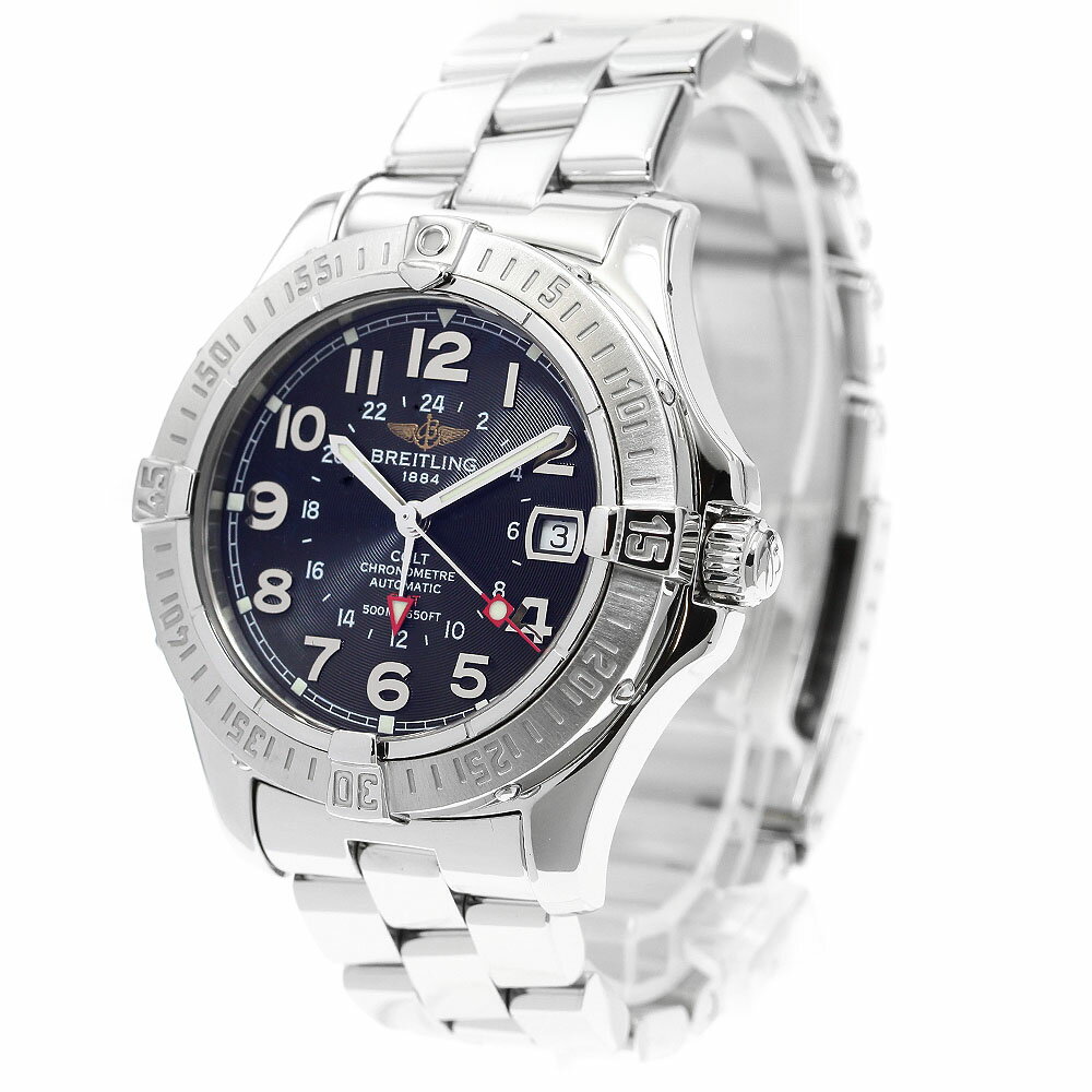 ブライトリング BREITLING A32350 コルト GMT 自動巻き メンズ 保証書付き_905911【中古】