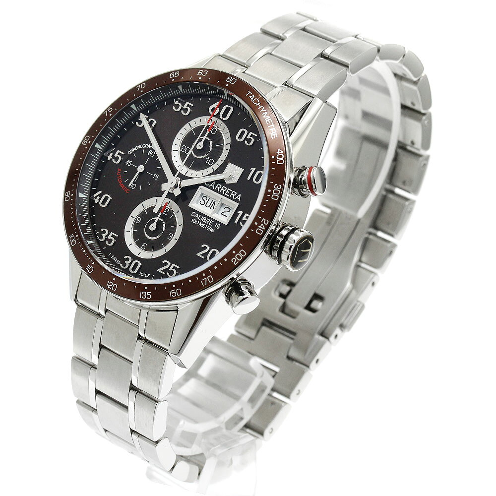 タグホイヤー TAG HEUER CV2A12-0.BA0796 カレラ クロノグラフ デイデイト 自動巻き メンズ 保証書付き_909955【中古】