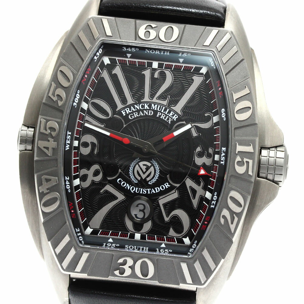 フランクミュラー FRANCK MULLER 8900SCJ コンキスタドール グランプリ デイト 自動巻き メンズ _910829【中古】