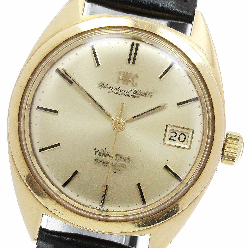 訳あり IWC IWC SCHAFFHAUSEN R911A/2-68 ヨットクラブ デイト Cal.8541B 自動巻き メンズ _892096【中古】