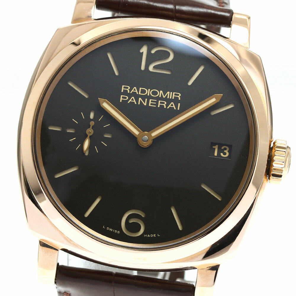 パネライ PANERAI PAM00515 ラジオミール1940 3デイズ K18PG 手巻き メンズ 美品 _826176【中古】