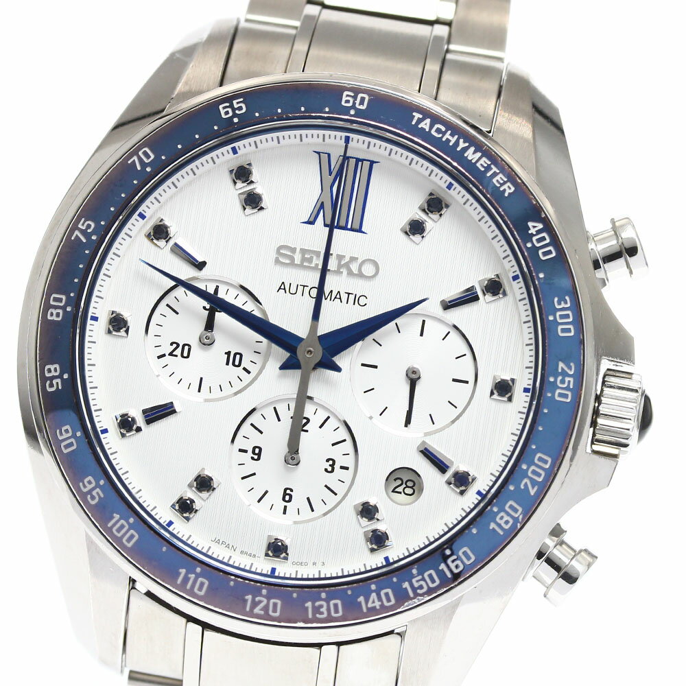 セイコー SEIKO SDGZ021/8R48-00E0 ブライツ 15周年記念モデル 500本限定 クロノグラフ 自動巻き メンズ 箱付き_905499【中古】