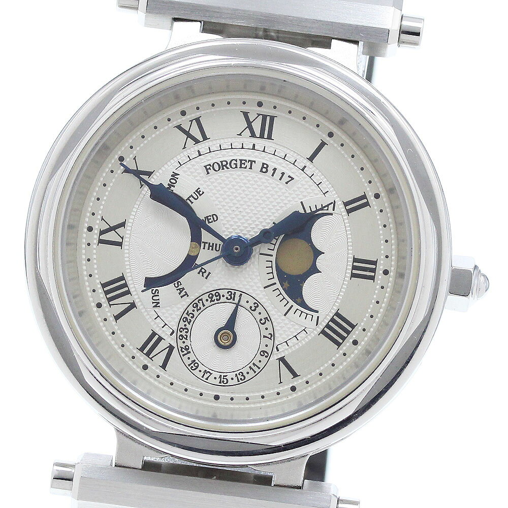 フォルジェ FORGET B117 タイプB デイデイト ムーンフェイズ 自動巻き メンズ 内箱付き_912294【ev15】【中古】