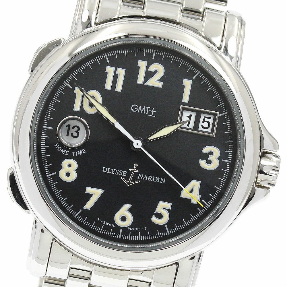 ユリス・ナルダン Ulysse Nardin 223-88 サンマルコ GMT ビッグデイト 自動巻き メンズ _913776【中古】