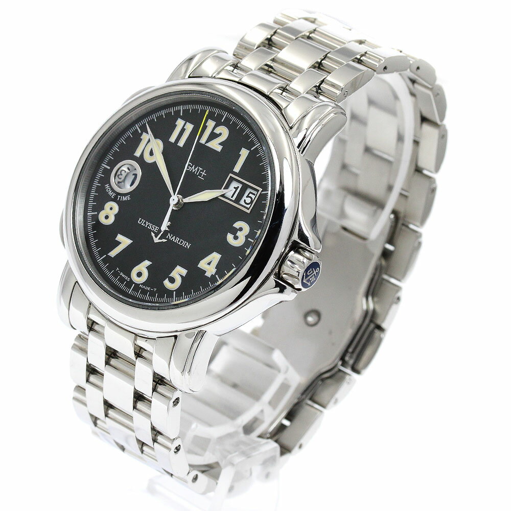 ユリス・ナルダン Ulysse Nardin 223-88 サンマルコ GMT ビッグデイト 自動巻き メンズ _913776【中古】