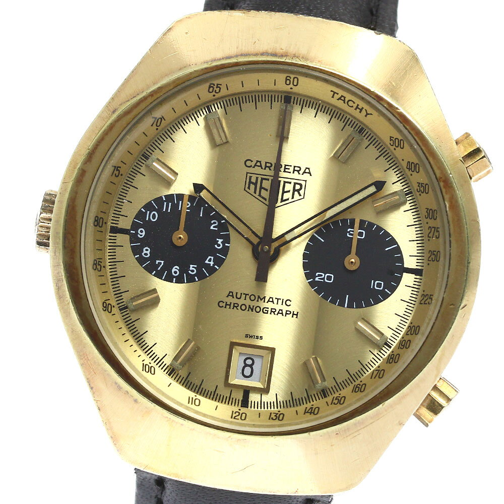 訳あり ホイヤー Heuer カレラ クロノグラフ デイト cal.12 自動巻き メンズ _896083【中古】