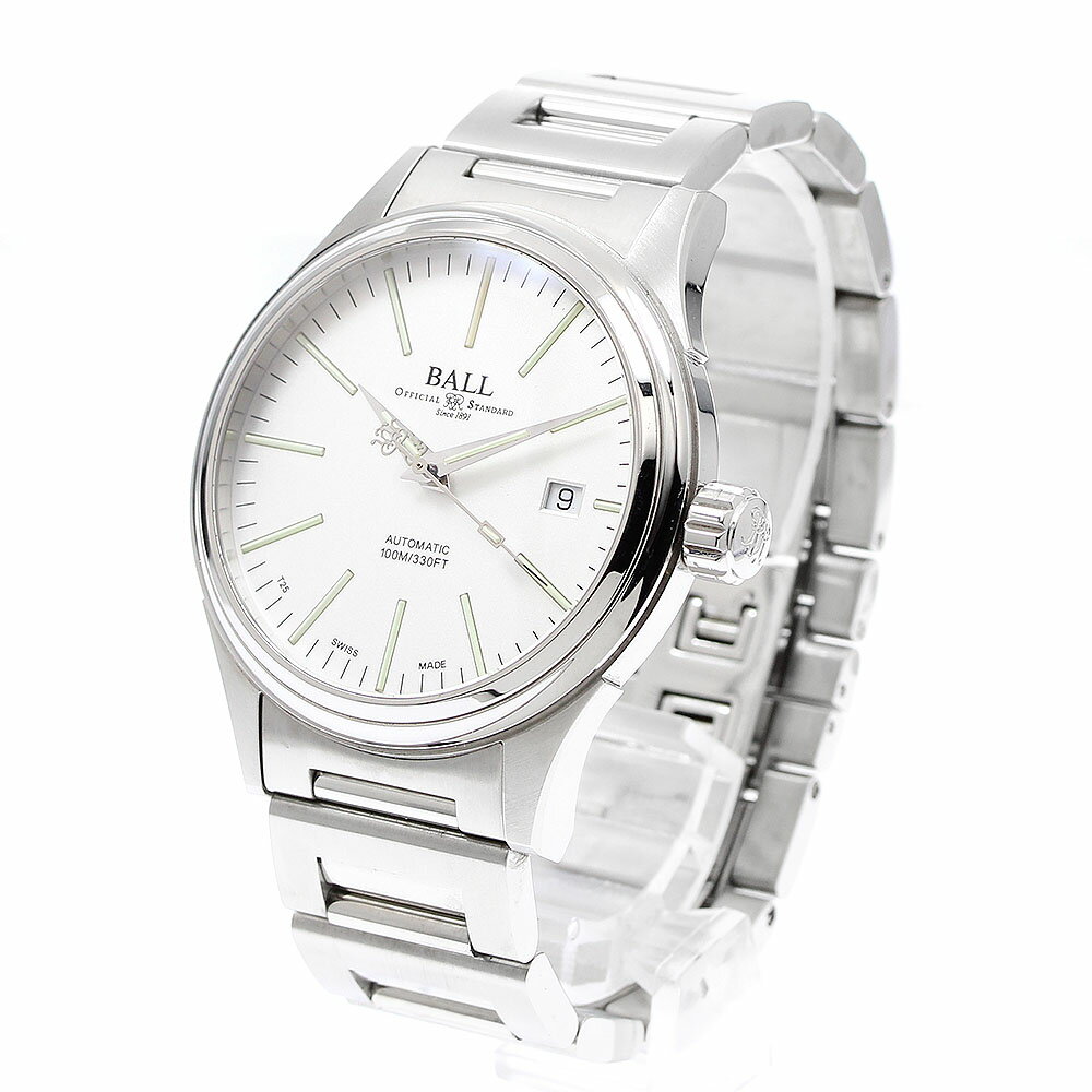 ボールウォッチ BALLWATCH NM2098C-S20J-WH ファイヤーマン デイト 自動巻き メンズ 良品 保証書付き_907055【中古】