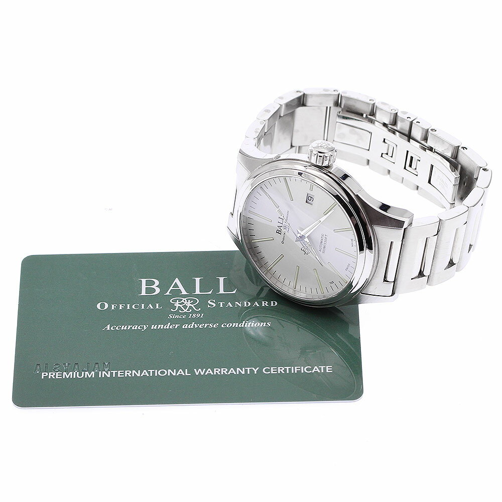 ボールウォッチ BALLWATCH NM2098C-S20J-WH ファイヤーマン デイト 自動巻き メンズ 良品 保証書付き_907055【中古】