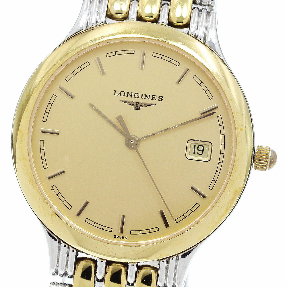 ロンジン LONGINES L5.649.3 グランドクラシック デイト クォーツ メンズ _914874【中古】