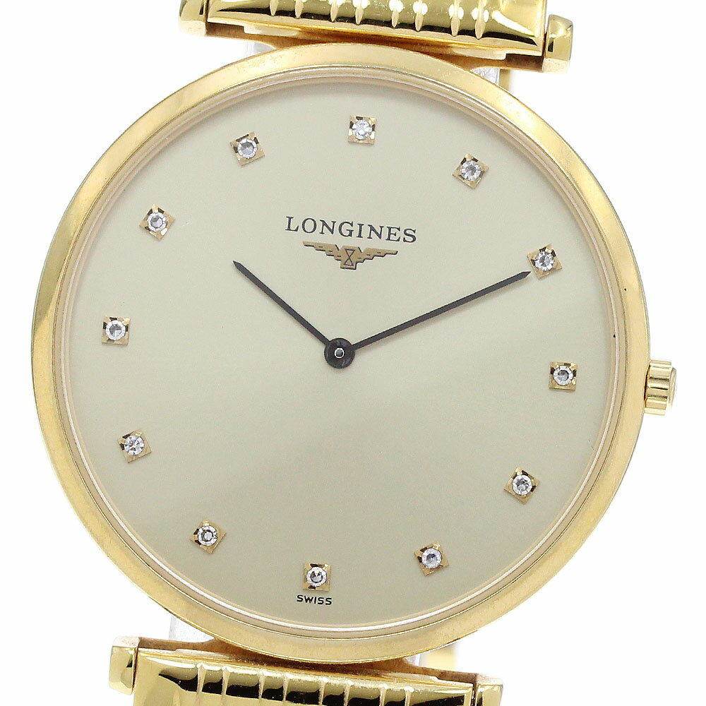 ロンジン LONGINES L4.709.2 グランドクラシック 12Pダイヤ クォーツ メンズ _915351【中古】