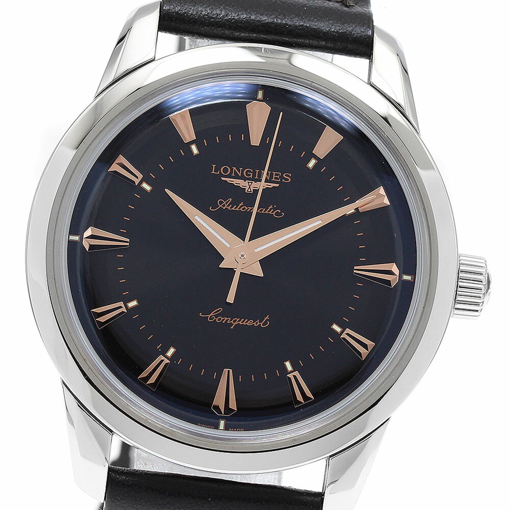 ロンジン LONGINES L1.649.4.52.2 コンクエスト ヘリテージ 自動巻き メンズ 良品 箱・保証書付き_916580【中古】