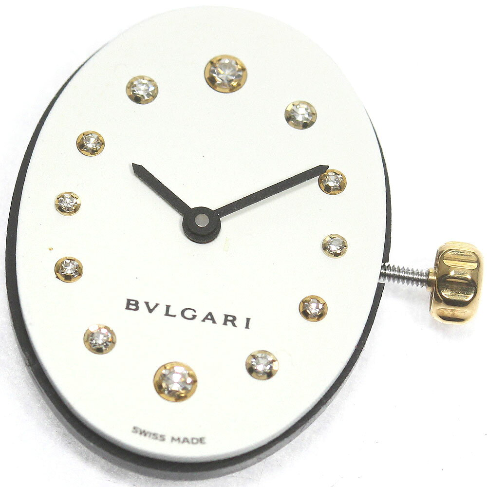 ブルガリ BVLGARI Cal.MVE065-TEEE 12Pダイヤ ムーブメント クォーツ レディース 美品 _D-55【中古】