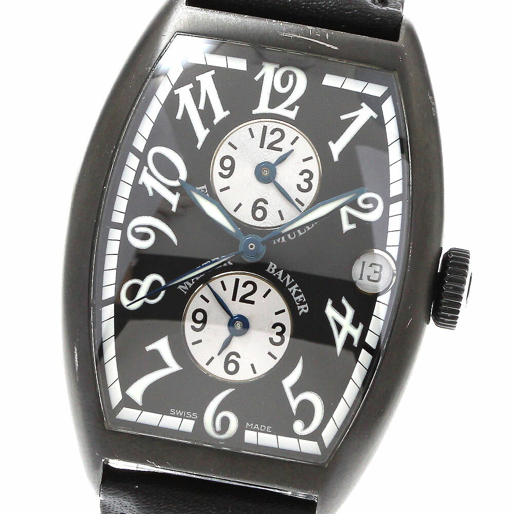フランクミュラー FRANCK MULLER 5850MBNR トノーカーベックス マスターバンカー デイト 自動巻き メンズ _916807【中古】